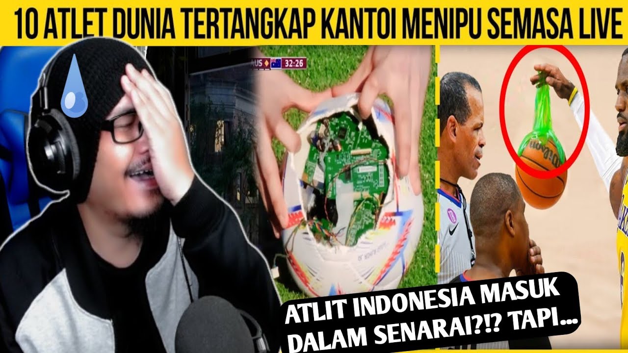 TAK SANGKA SAYA‼️ 10 ATLET DUNIA INI TERTANGKAP KANTOI MENIPU SEMASA LIVE⁉️ | Wak Lonjong