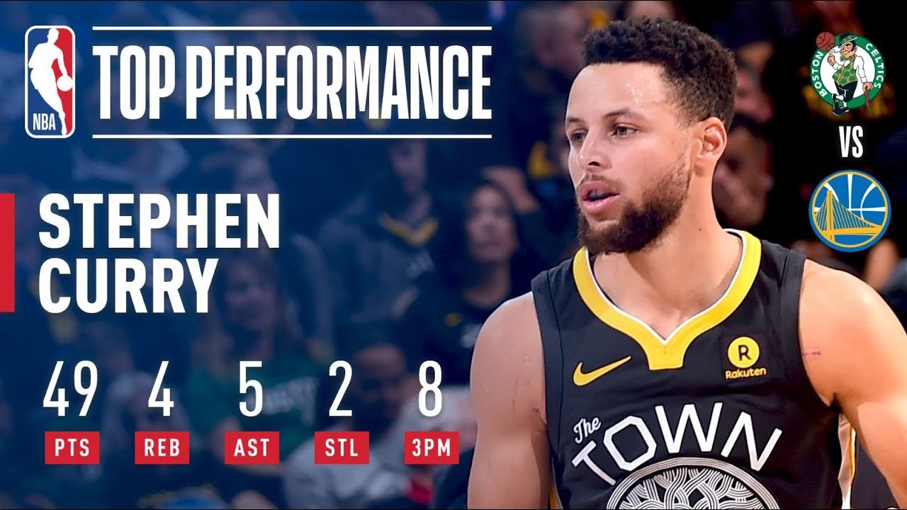 Stephen Curry Lights It Up With 49 Pts vs. the Celtics | January 27, 2018