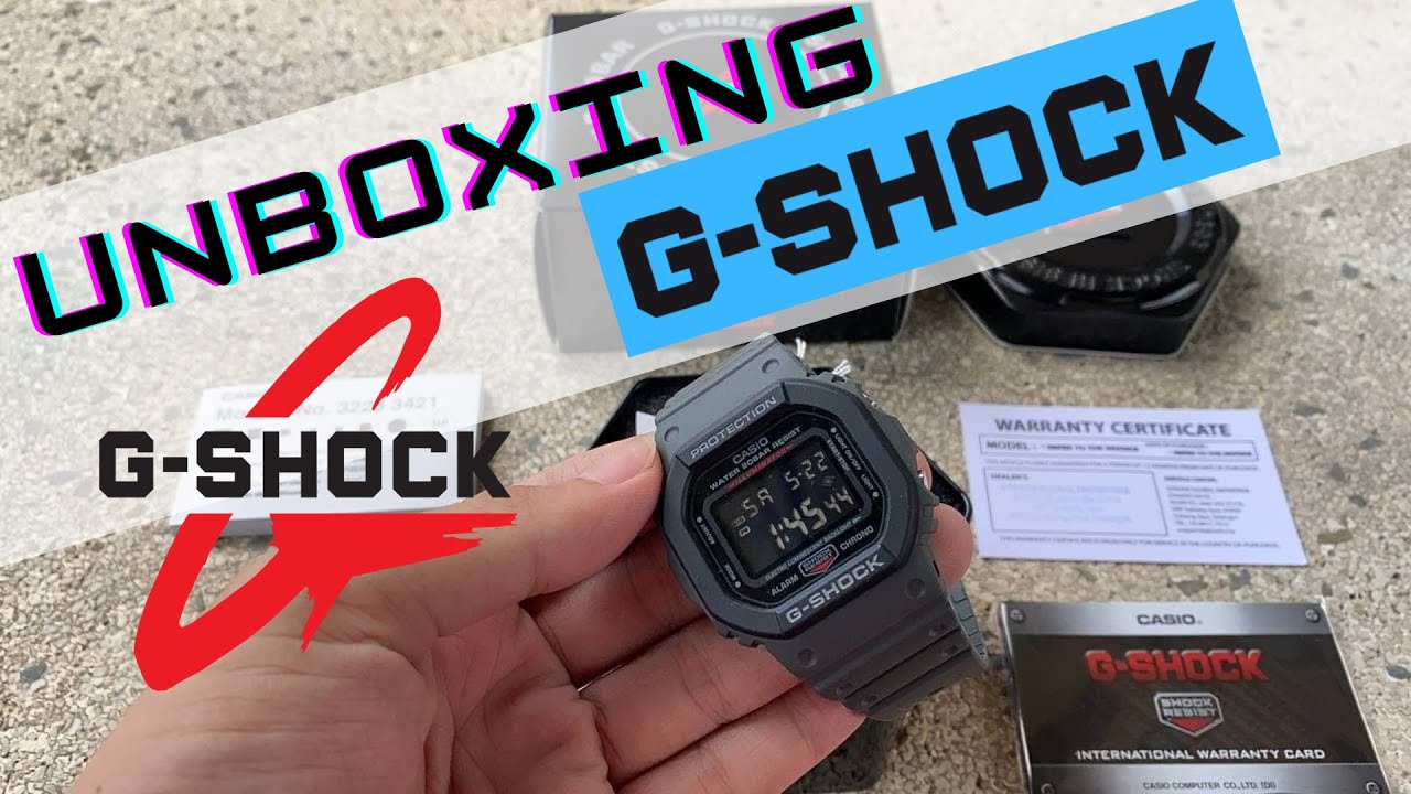 Unboxing G-Shock Petak DW-5610SU-8DR