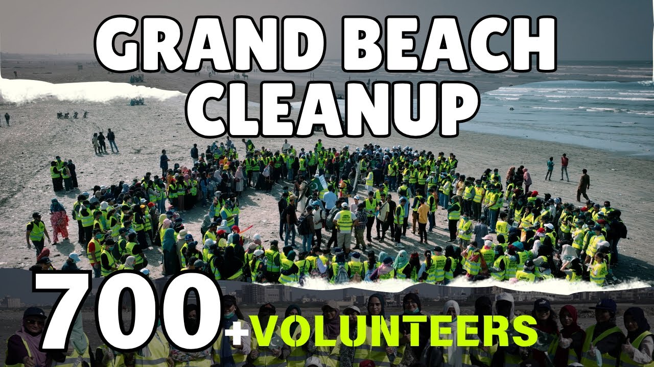 Biggest Beach Cleanup of Karachi by Hammad Foundation - 700+ Volunteers Showed Up Today