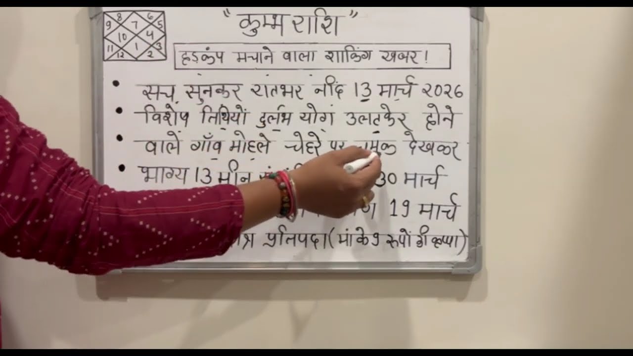 कुम्भ राशि 14 मार्च 2026 🚨 हड़कंप मचाने वाली शॉकिंग खबर! सच सुनकर नींद उड़ जाएगी 😱@kumbhjyotish7065