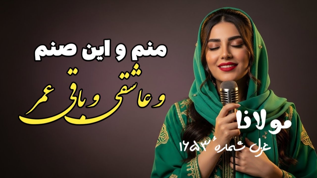 شمس تبریزی: منم و این صنم و عاشقی و باقی عمر | من از این خانه پرنور به در می نروم | Rumi poems
