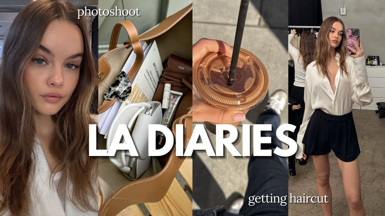 LA diaries ♡ photoshoot, life of a model, haircut & workouts