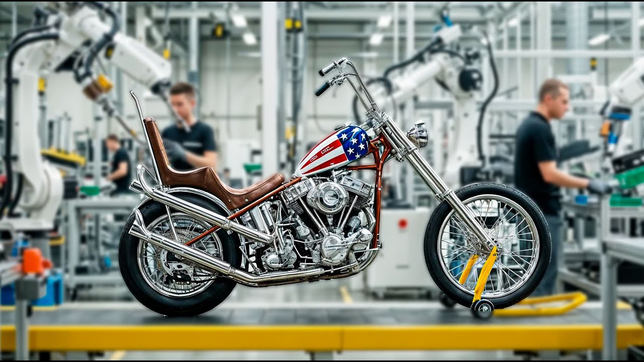 How the Famous 1960s Captain America Chopper is Built in 4K