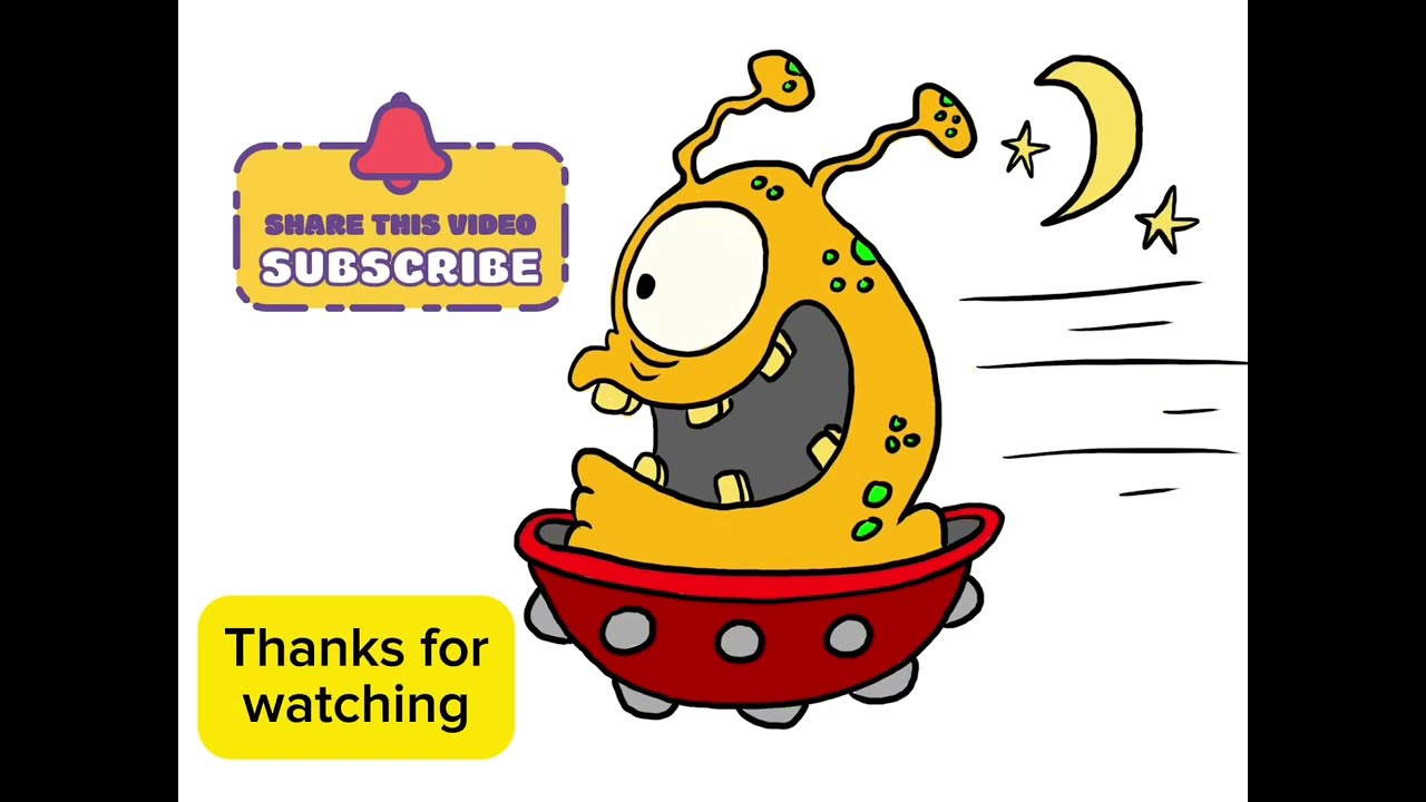How to draw a Cartoon Alien - Drawing for kids! #kidscartoons #drawing #alien #childrensart #cartoon