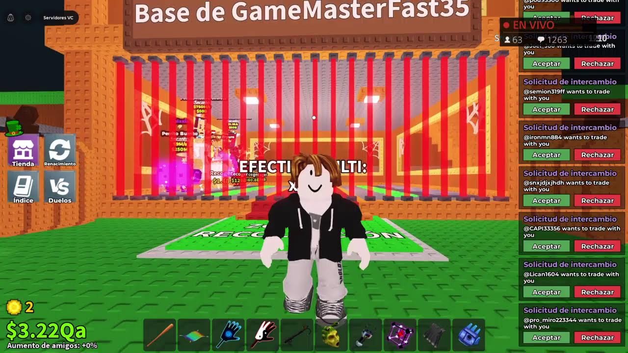 🔴Tradeando y jugando el admin abuse en Roba un Brainrot