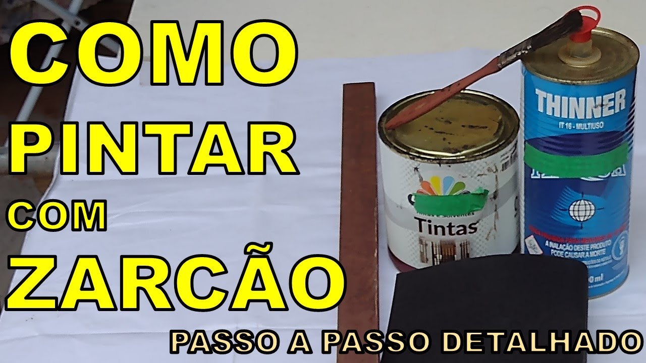 COMO PINTAR COM ZARCÃO   passo a passo completo