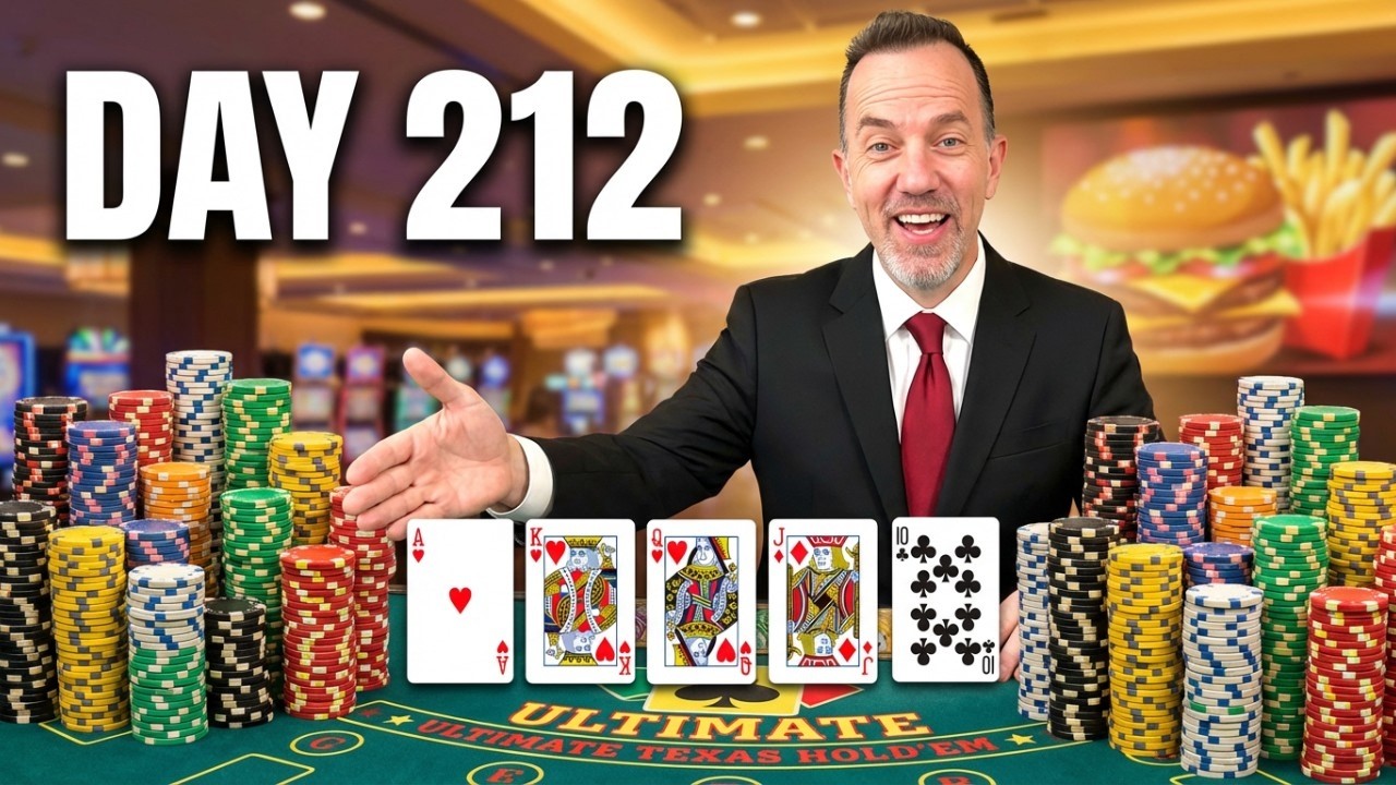 Dzisiaj, 212. dzień, bardzo pragnę WIELKIEJ wygranej w Ultimate Texas Holdem
