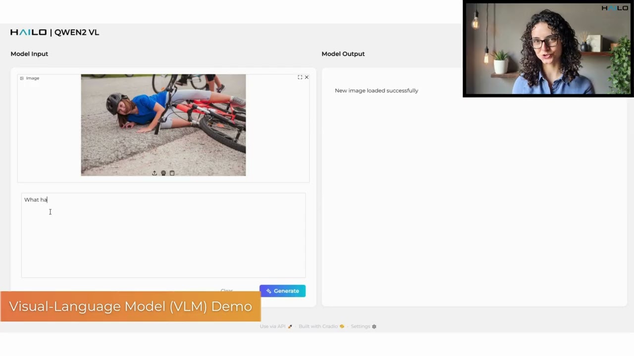 VLM demo with Hailo-10H AI accelerator