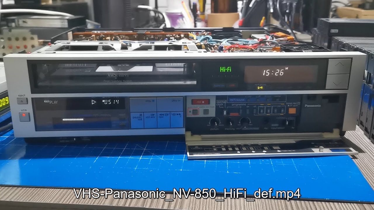 VHS Panasonic NV-850 HiFi - kein HiFi-Ton - verbrauchte Köpfe? / no working HiFi - worn out heads?