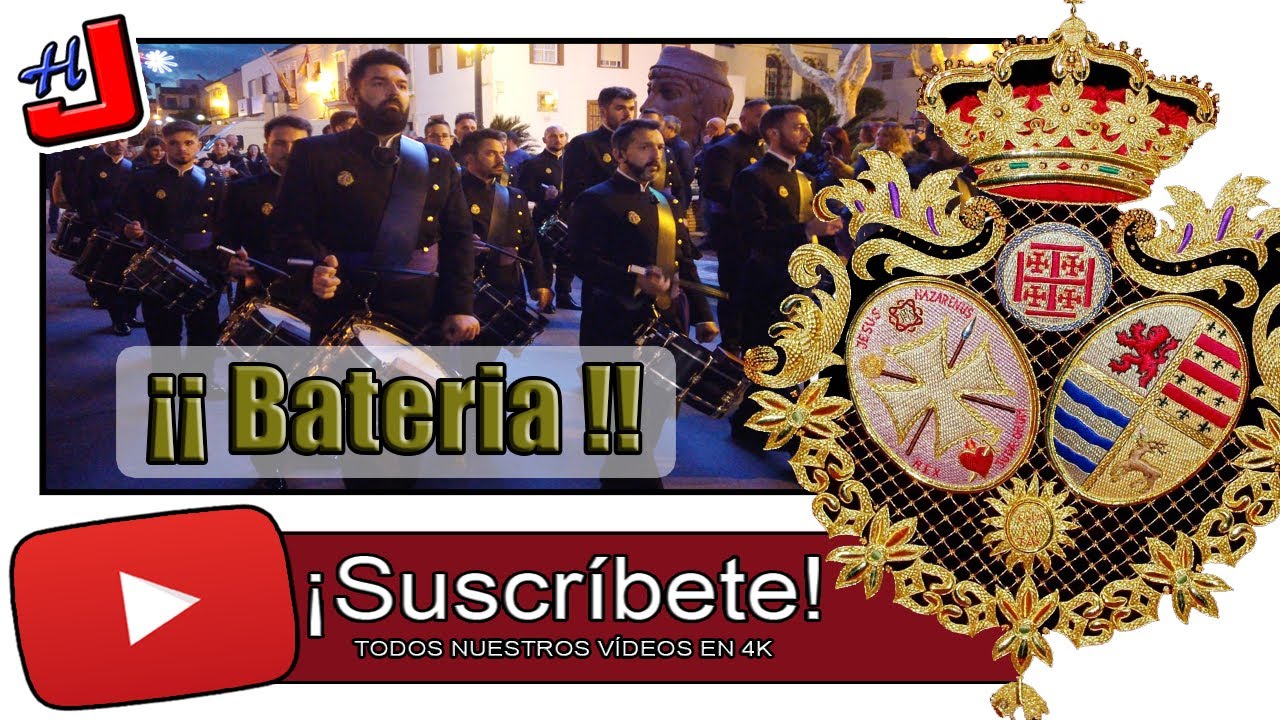 🥁 ¡¡ BATERIA !! 🥁 🎼 Marcha: En la Orilla De Dios 🎺 CCyTT Jesús Nazareno Huelva ⚜️4K 📹