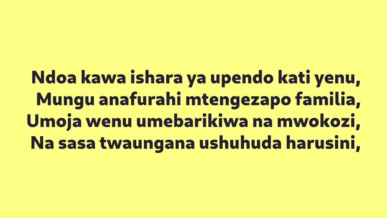 Kitu Kimoja (Harusi) -St Charles Lwanga & St Ursula Girls YCS Choir.
