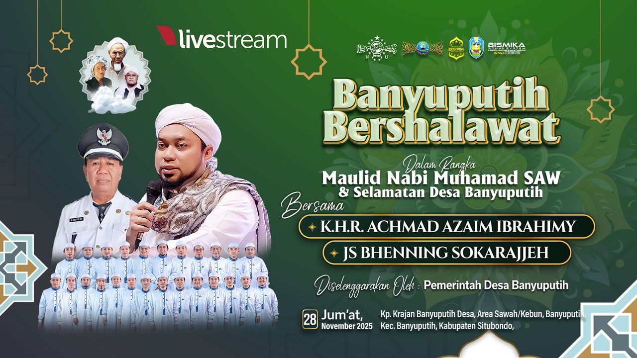 🔴 LIVE ●● BANYUPUTIH BERSHOLAWAT  | JS. BHENNING SOKARAJJEH | SITUBONDO 2025