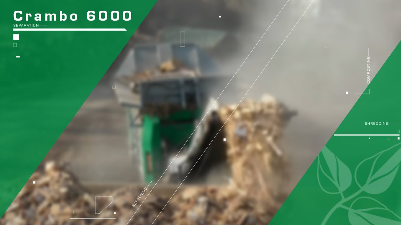 Komptech Crambo shredding waste wood