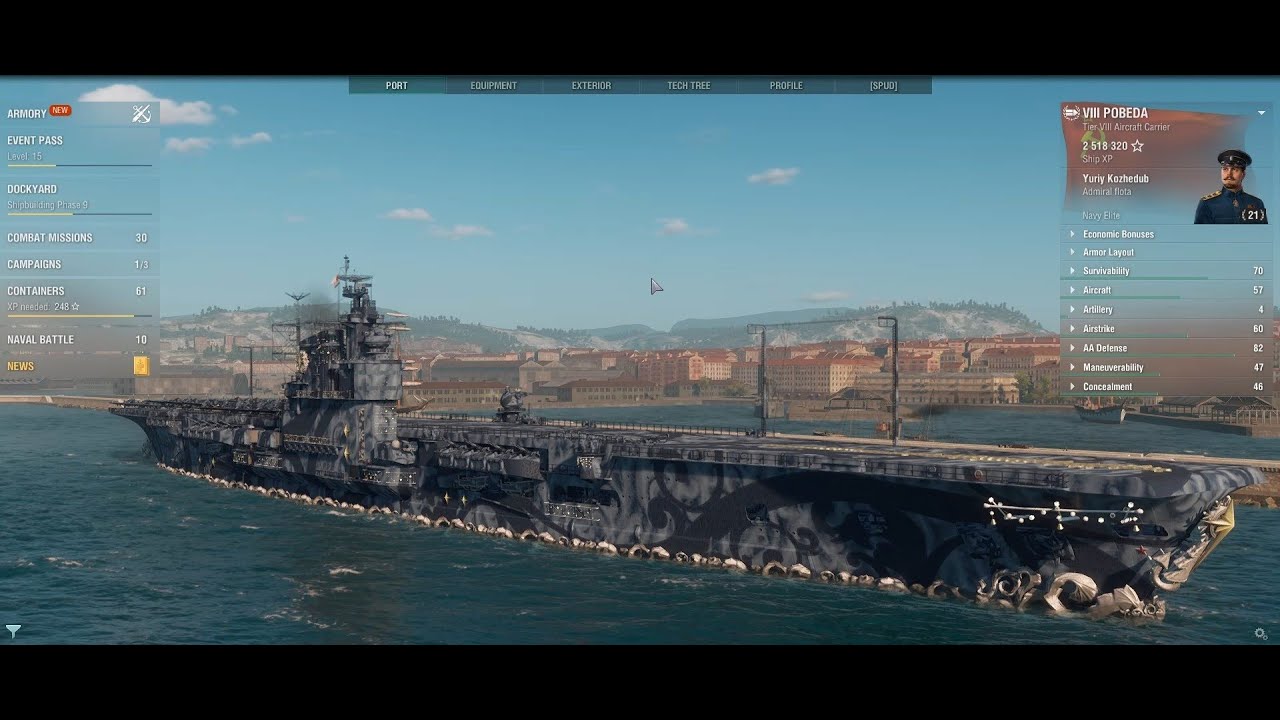 Play with me - WoWS Average Pobeda vs Pobeda CV gameplay
