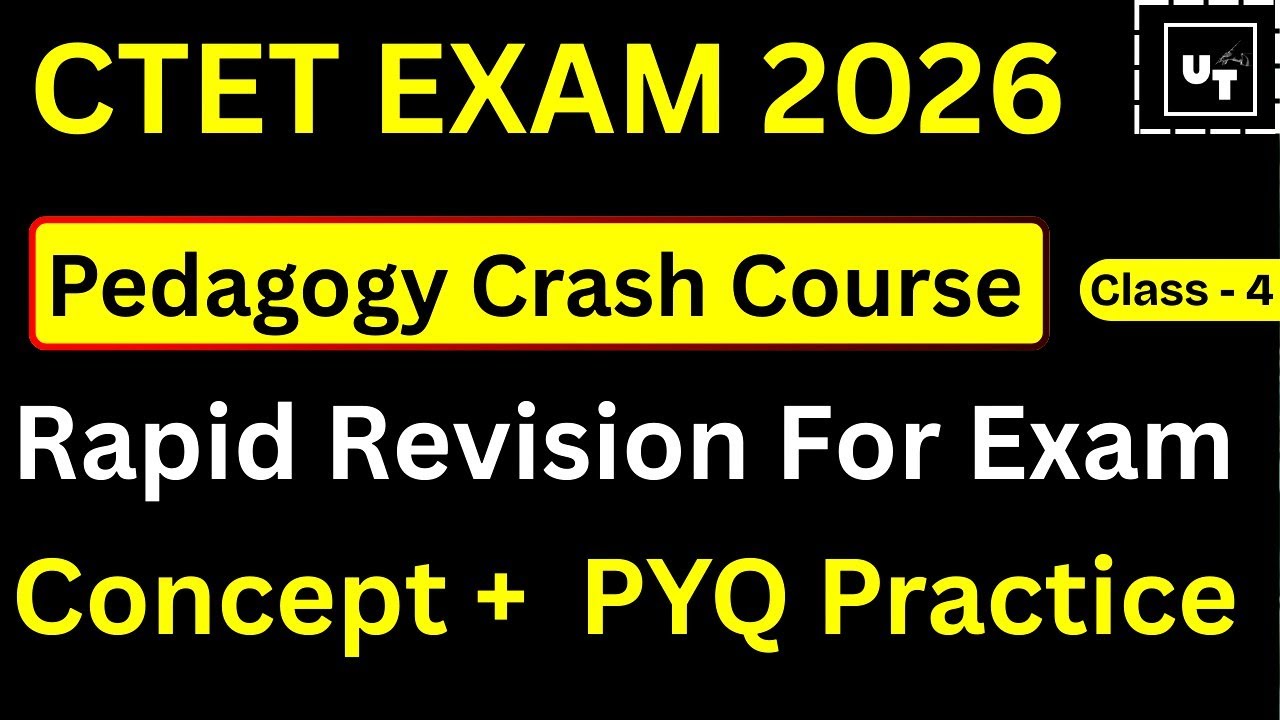 CTET 2026 | Day 4 Crash Course | Intelligence & Personality | CDP Most Important 🔥 | CTET तैयारी