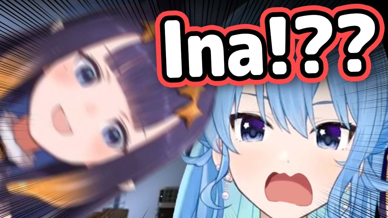Ina Accidentally Scares Suisei By Suddenly Falling In Front Of Her【Hololive】