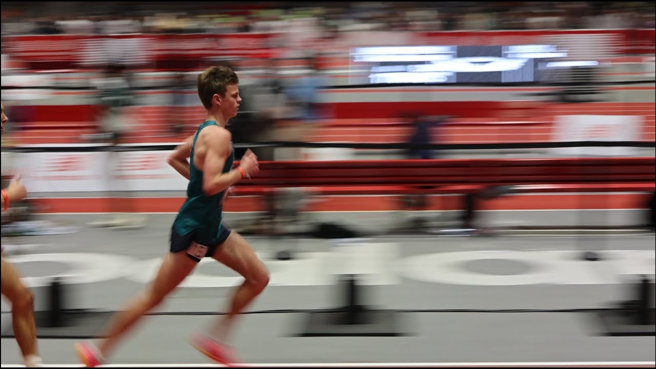 Running the Championship 5k at New Balance Indoor Nationals