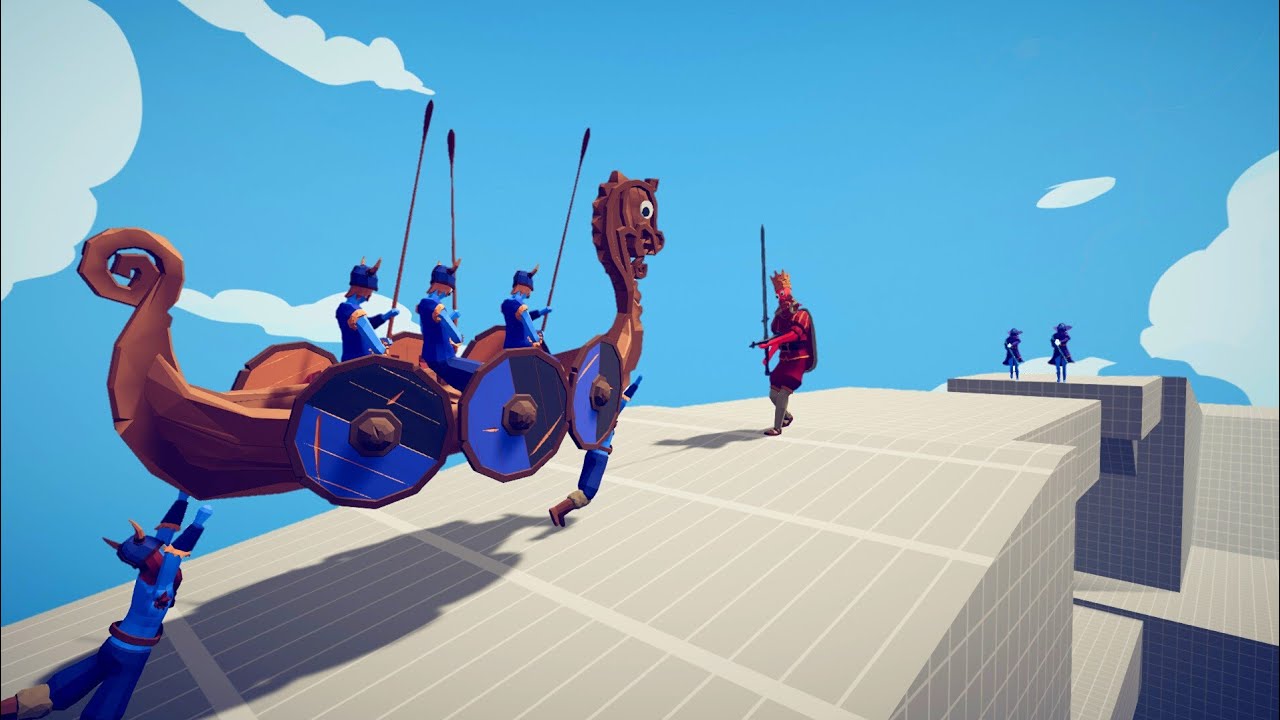 FREEZE & LONGSHIP - LONGSHIP + 2x ICE ARCHER | TABS - Totally Accurate Battle Simulator