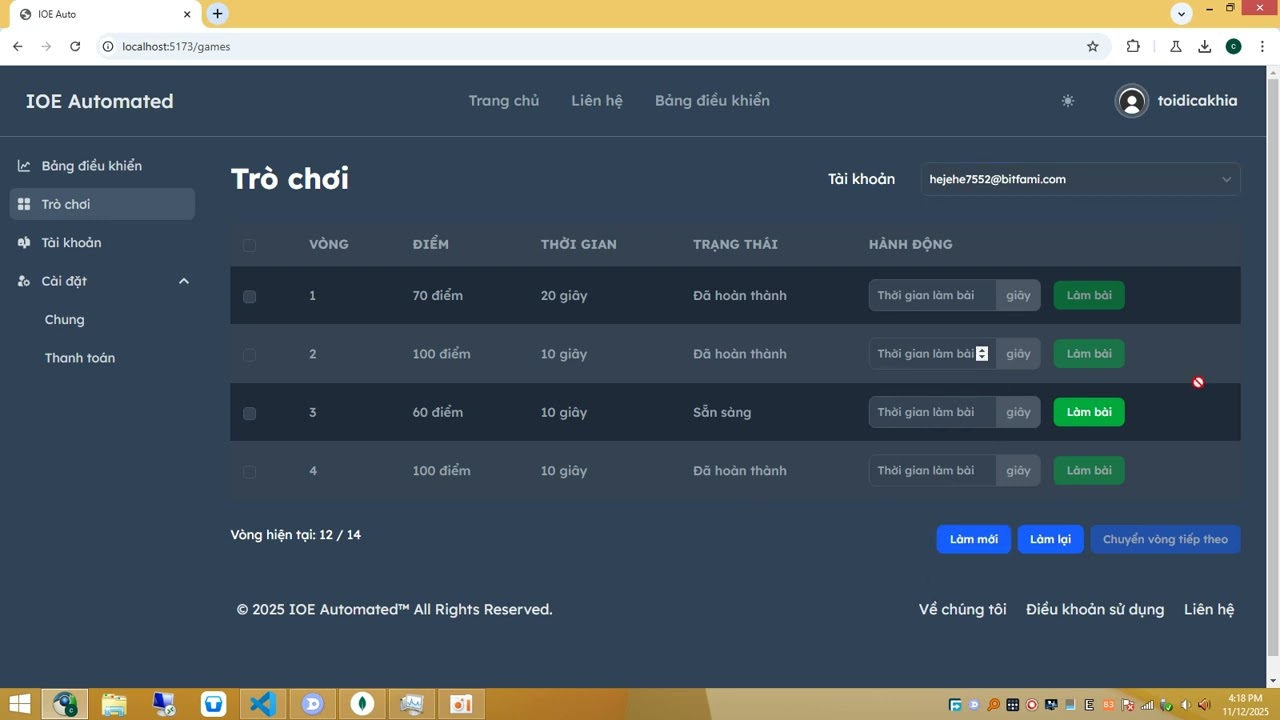 Full automated tasks with comprehensive prediction on IOE (running tasks on multiple accounts)