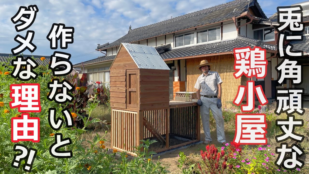 【鶏小屋】ど素人がDIYに勤しんだ結果！／後編【田舎暮らし】