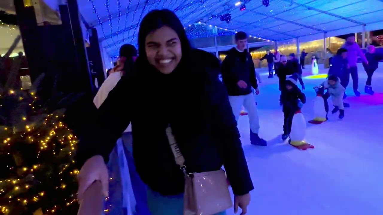 First ICE SKATING experience in Cardiff #ukmalayalamvlog #iceskating #adayinmylife 
