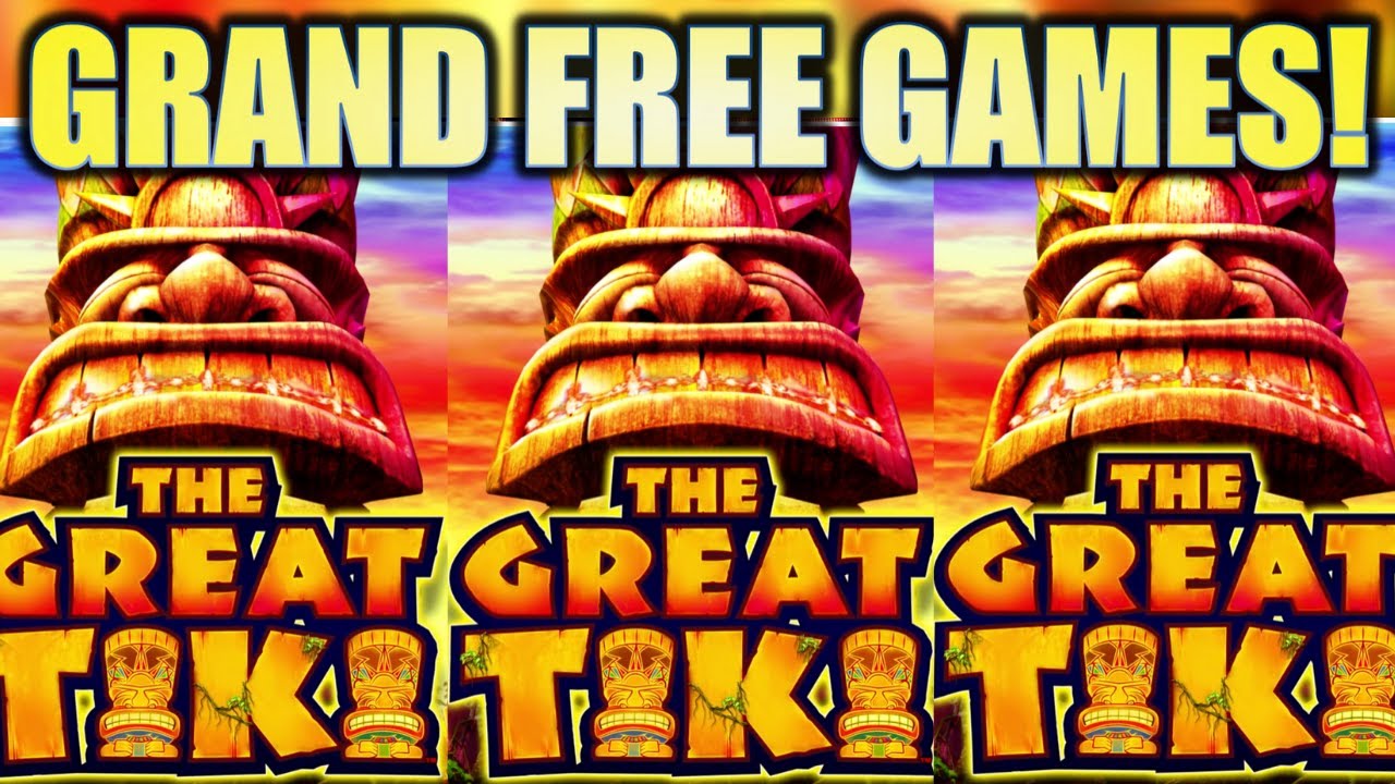 ★GRAND FREE GAMES!! WOW!★ THE GREAT TIKI Slot Machine Bonus (ARUZE)