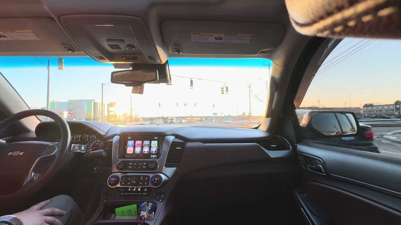 Stopped at the Car Wash on the way to work! - POV Commuting Driving 