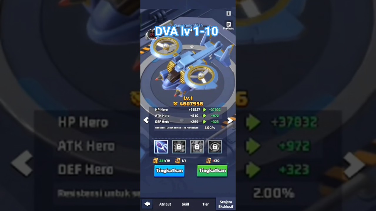 dva ⬆️ level level 1-10 exclusif