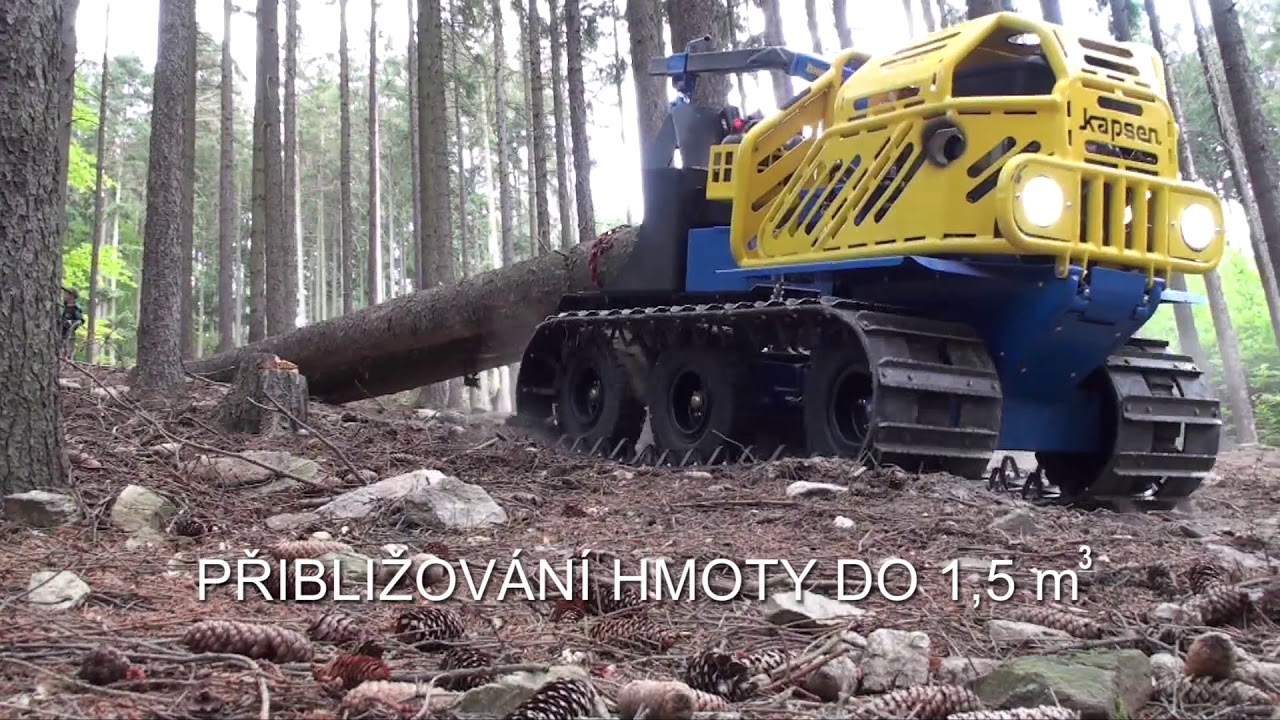 KAPSEN RC18 železn&yacute; kůň -  pr&aacute;ce v lese