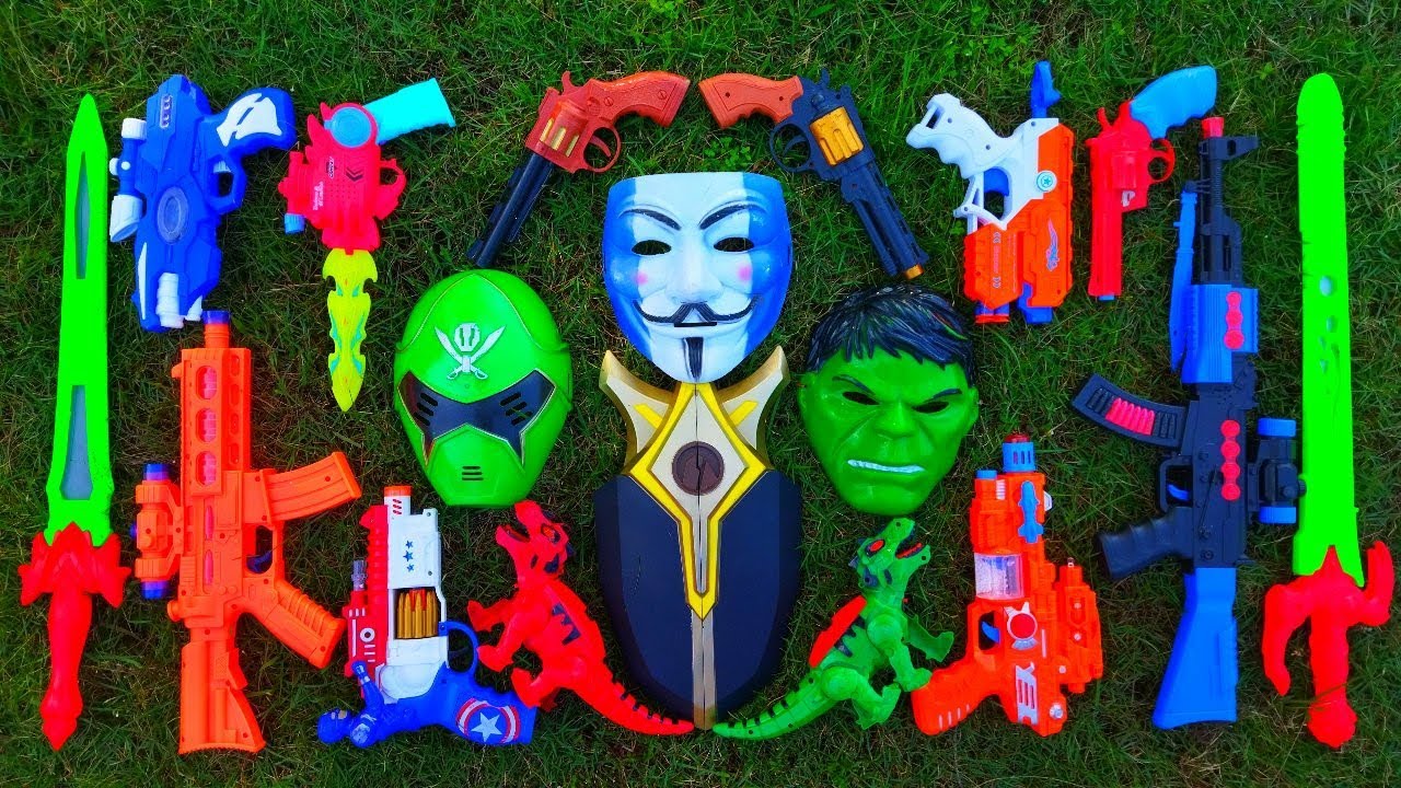 Review Mainan Tembakan, Minimi Gun, M416 Gun, Shoot Gun, Blaster Gun, Shoting Gun, Mask Jokers, Hulk