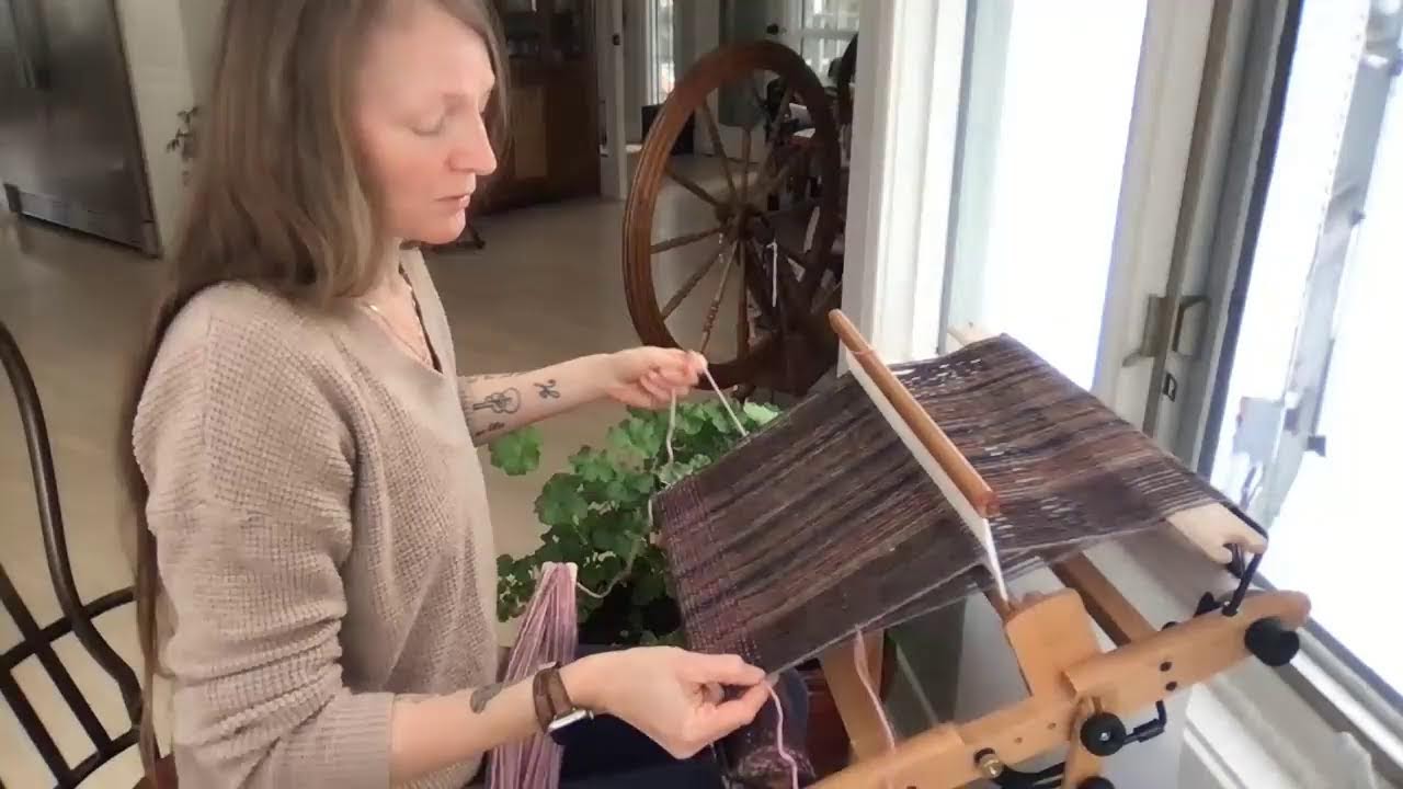 Some rigid heddle loom weaving.