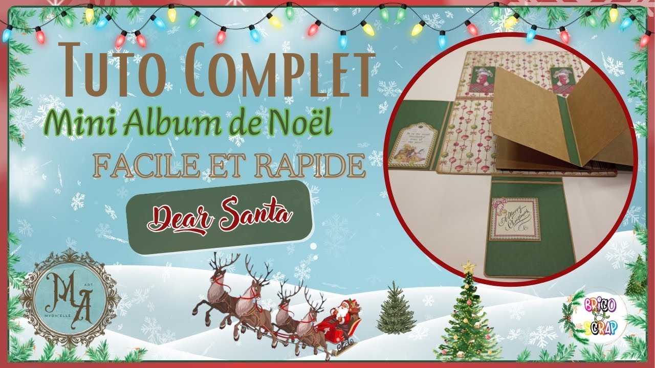 🎅🎄🎁 TUTO MINI ALBUM DE NOËL FACILE ET RAPIDE #noel #scrapbooking #mini #tutorial @ciaobellapaper