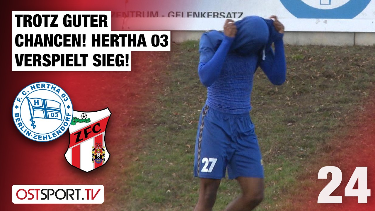 Trotz guter Chancen! Hertha 03 verspielt Sieg: Zehlendorf - Meuselwitz| Regionalliga Nordost