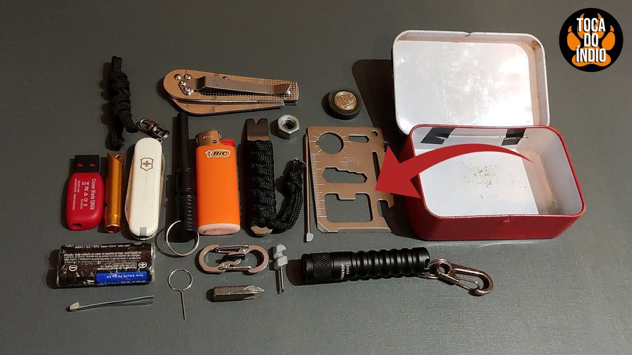 KIT EDC NA LATA [DESAFIO] #edcurbano #edc #kit #tocadoindio #febredoaço