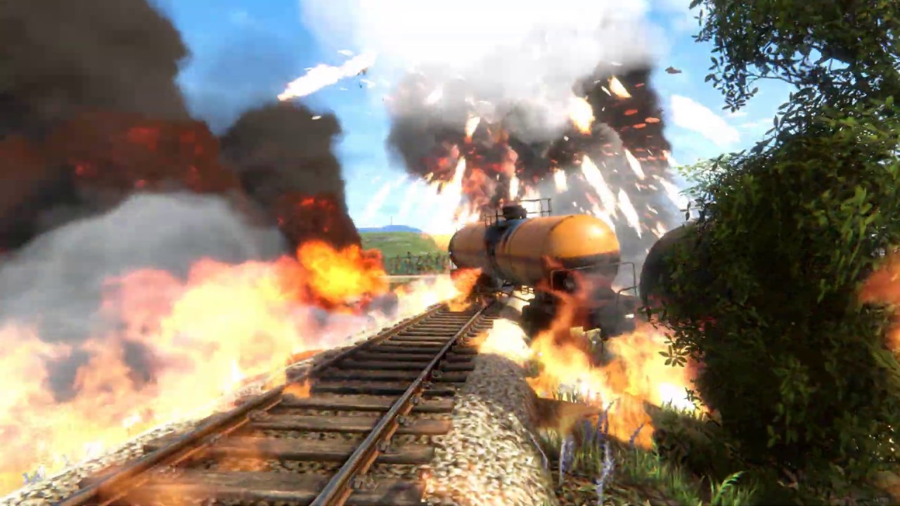 Derail Valley Derailment + Explosion
