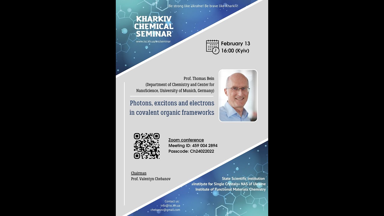 Lecture of Prof. Thomas Bein on Kharkiv Chemical Seminar