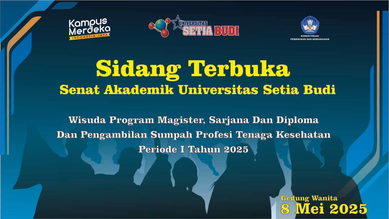 Sidang Terbuka Senat Akademik Universitas Setia Budi Wisuda Periode I Tahun 2025