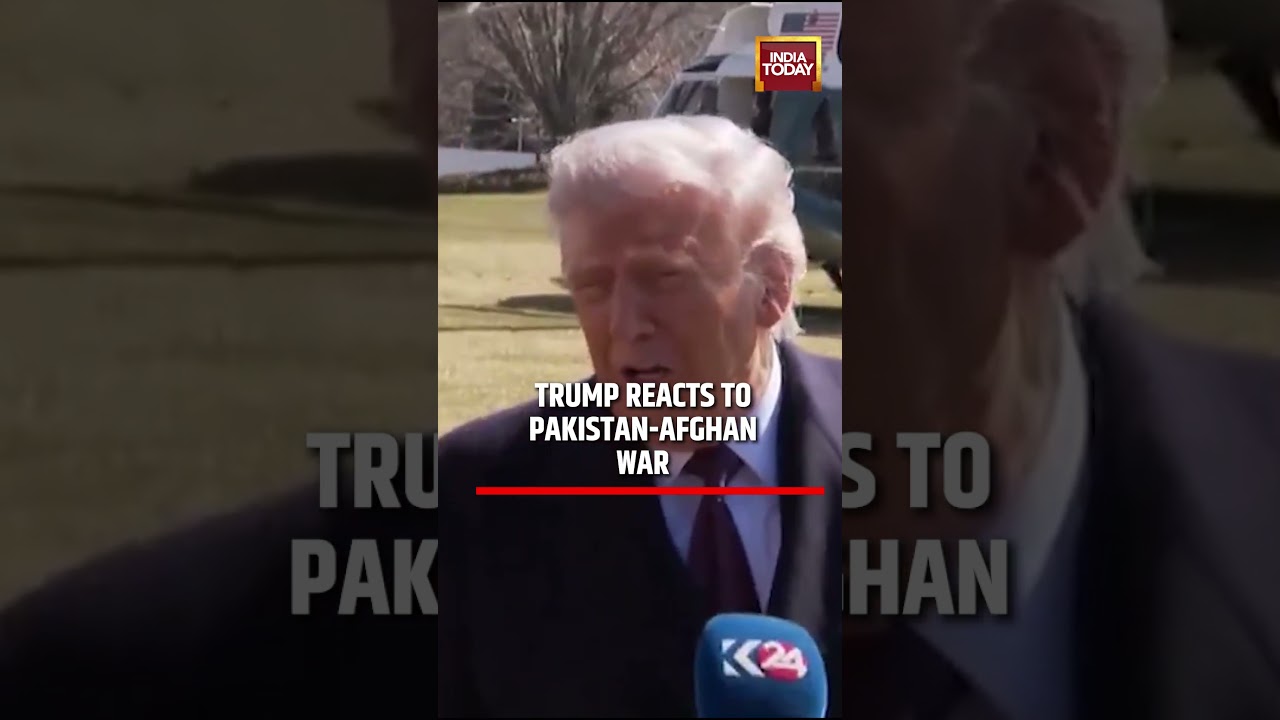 Pakistan-Afghanistan War: US President Trump's First Reaction on War | #shorts #trump