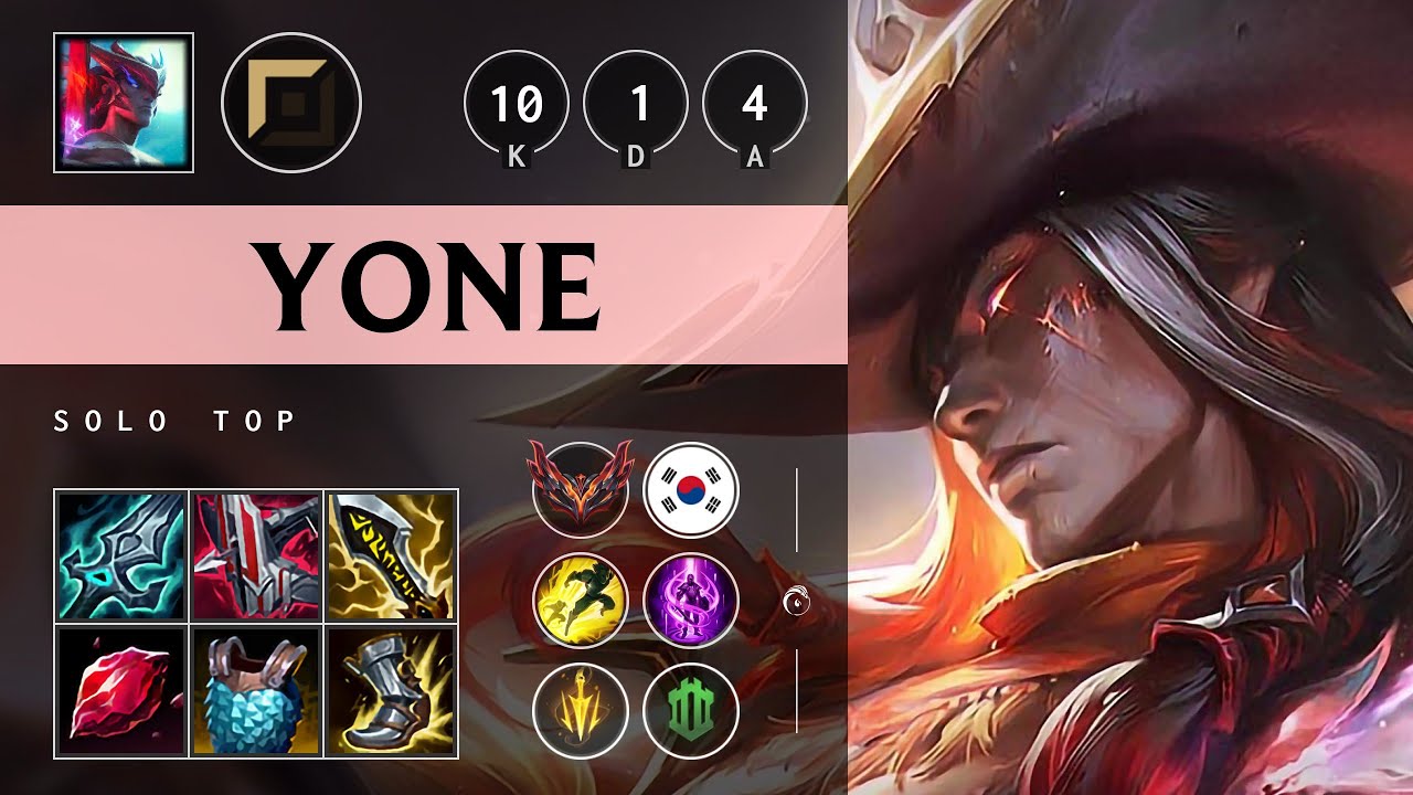 Yone Top vs Jayce: Legendary - KR Grandmaster Patch 14.21