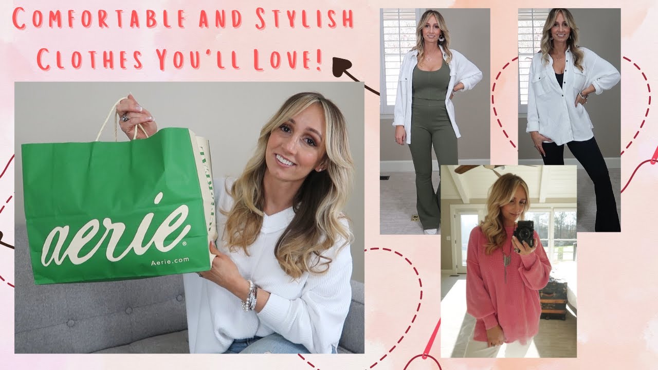 AERIE Haul for Comfort and Style - Matching Sets, Loungewear, Latest Styles, Pops of Color