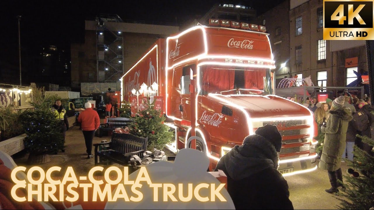 London Christmas Tour 2024 ✨ | The Coca-Cola 2024 Christmas Truck Tour Begins in London [4K]