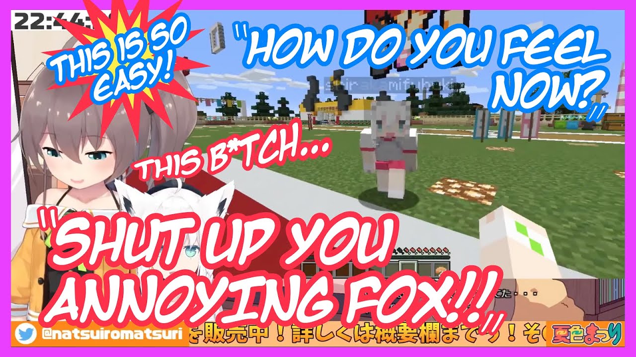 Matsuri Endures Fubuki's Non-Stop Teasing after Losing Every Game [ENG]