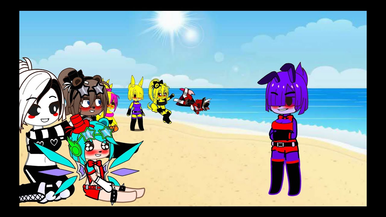 Getting hunted down by fnia characters at the beach (OC short 3)