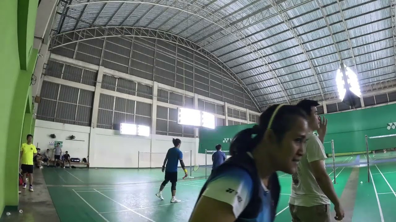 #เพิ่มสุข [Drunker Badminton] Game1 Beer Sharp VS Kan Pop   4K