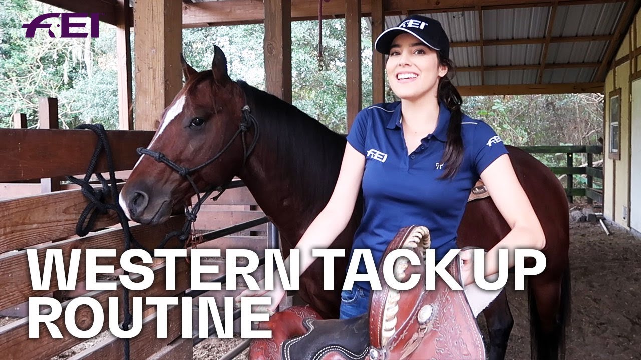 Western Tack Up Routine w/ Cindy Valentina | Guest Vlog