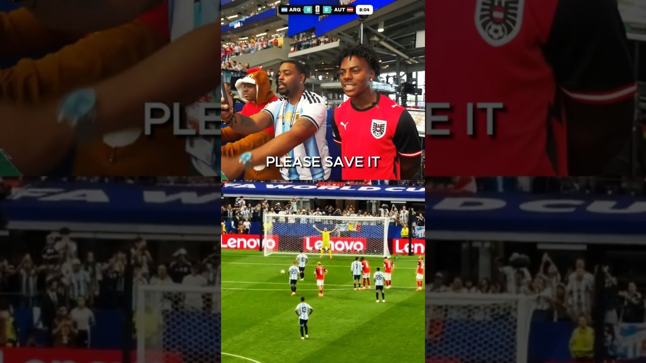 IShowSpeed Reacts to MESSI's Masterclass🐐 | Argentina vs Austria 😱