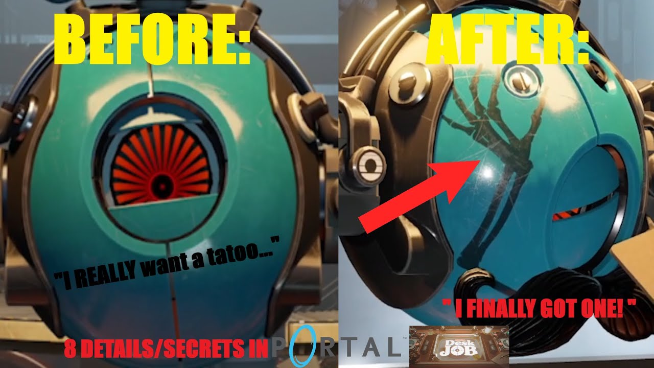 8 Details/Secrets in Portal: Aperture Desk Job