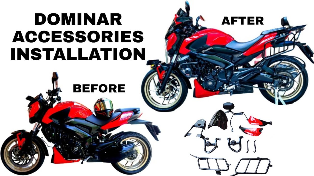 Bajaj Dominar 400 Accessories fitting modification