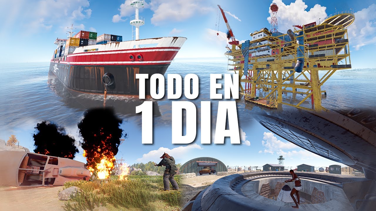NOS van a BANEAR, LOOTEAMOS TODO en un DIA - RUST - Gameplay español